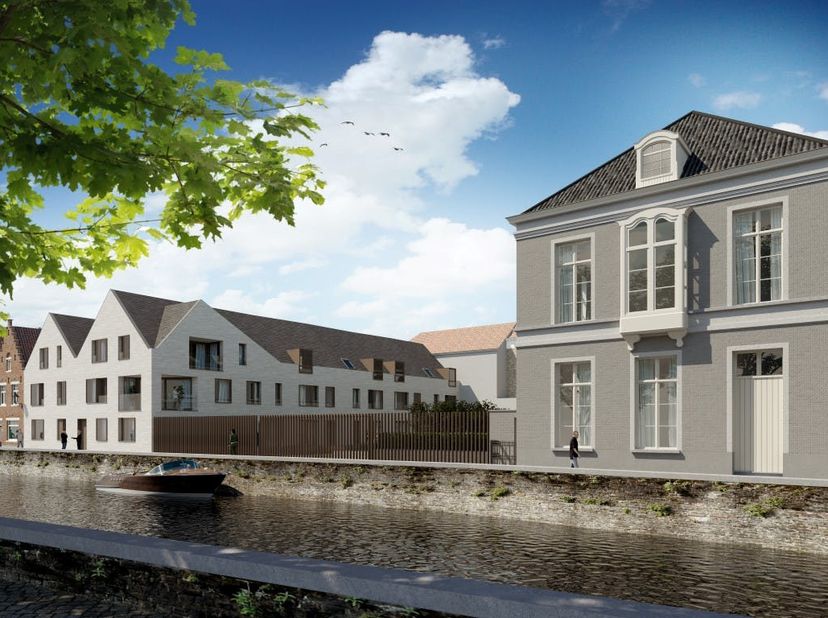 Terrains à vendre au cœur de Bruges, le long de la rue Witteleertouwersstraat et de la rue Coupure, près de la Langestraat, du marché aux poissons et
