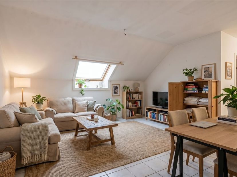 Welkom op het Kollegeplein, waar u dit te renoveren appartement kunt ontdekken in een aangename, rustige omgeving vlakbij het prachtige Provinciedomei
