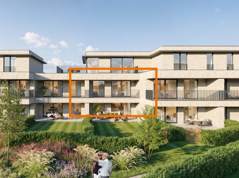 Ontdek dit hedendaagse nieuwbouwappartement met 2 slaapkamers in het groene woonproject Beigemveld in Grimbergen. Met een bewoonbare oppervlakte van 9