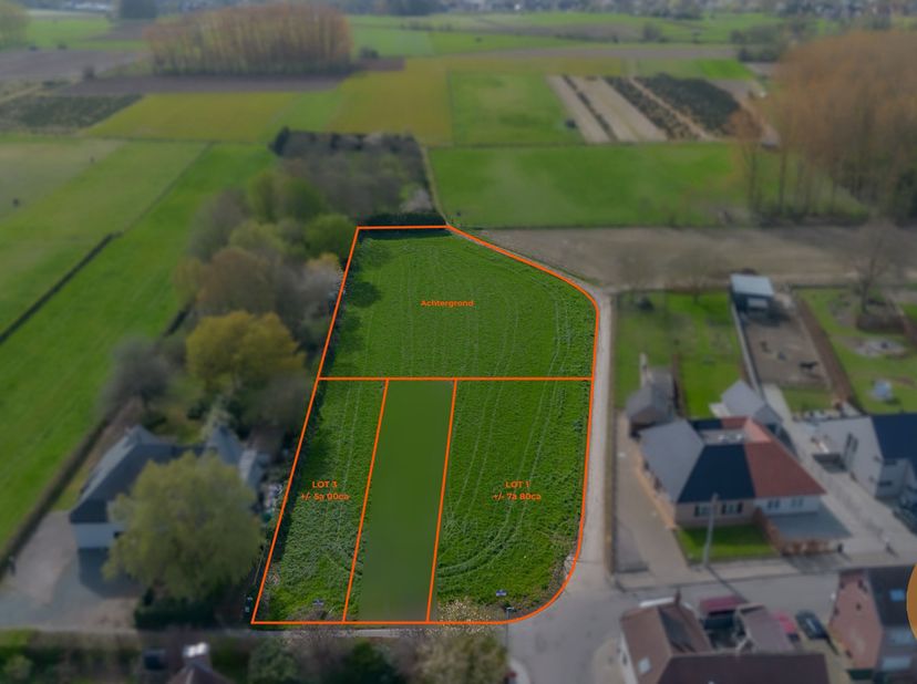 NIEUWERKERKEN - Uniek gelegen bouwgrond, geschikt voor het bouwen van een halfopen bebouwing, op een uitstekende locatie op een perceel van 499m² (lot