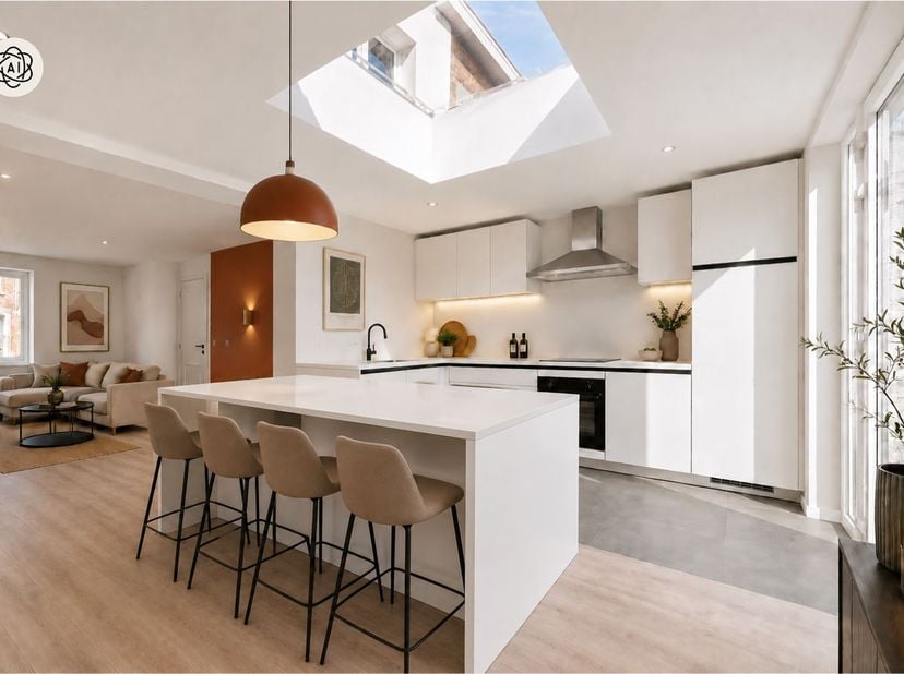 Bienvenue dans cette magnifique maison entièrement rénovée, située au cœur de Renaix ! Cette charmante demeure allie le meilleur du charme d'antan au