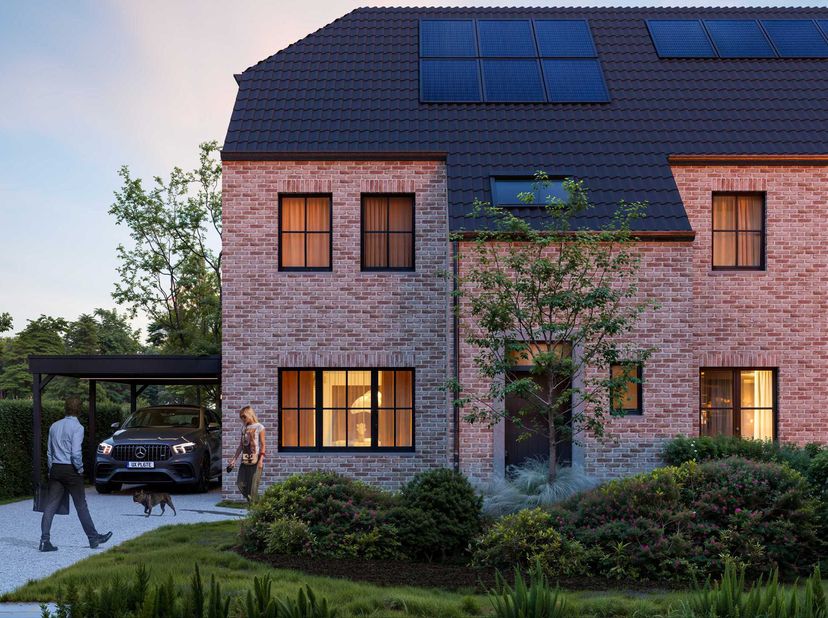 SITUATION :<br />
Cette maison neuve se trouve dans un petit projet immobilier situé à l'angle de la Laarnesteenweg et de la Parklaan à Wetteren.<br /