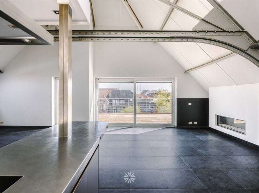 GHENT/LEDEBERG - Un loft industriel unique à vendre dans une ancienne usine de caractère, avec une généreuse terrasse<br />
Situé dans la Driesstraat,