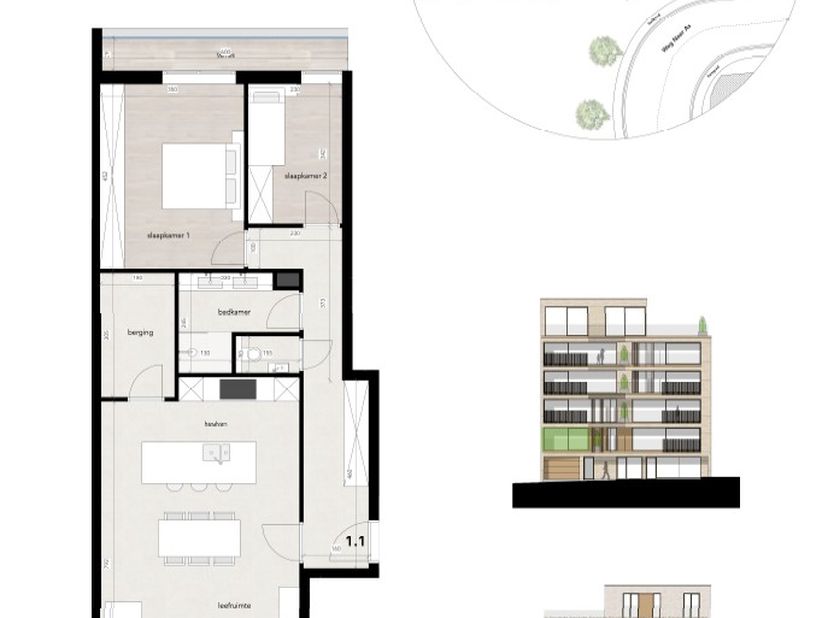 In het hart van Genk, op een absolute toplocatie aan de Weg naar As, bevindt zich Residentie Belgiek. Dit exclusieve woonproject, midden in het bruise