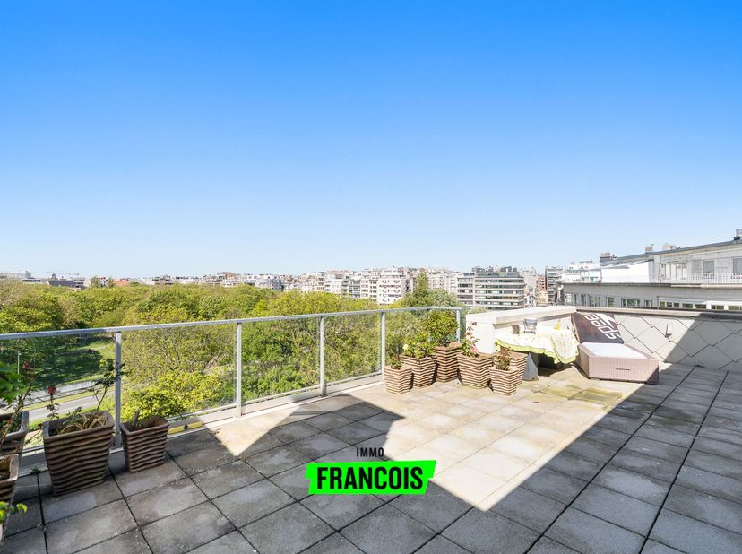 Découvrez ce penthouse unique à vendre au cur dOstende, situé face au magnifique parc Léopold. Un bien clé en main où calme, lumière et emplacement ex