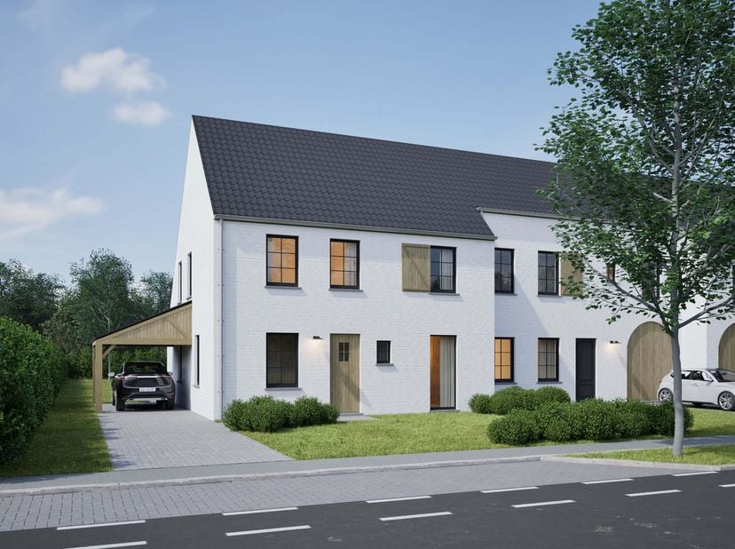 In de Rijselsestraat 116 te Loppem worden binnenkort 3 kwalitatieve landelijke nieuwbouwwoningen gerealiseerd door Gino Feys.<br />
U heeft hierbij de