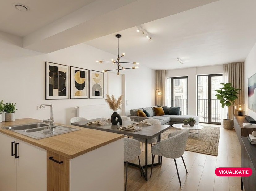 Dit recente, instapklare appartement van 89 m² ligt op een uiterst centrale locatie vlakbij het Justitiepaleis, Place Poelaert, Avenue Louise, Parc d’