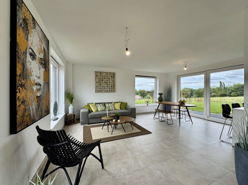 VEDRIN - Dans un nouveau quartier calme et à proximité de nombreuses facilités, MAISON NEUVE (3ch/1sdb/1sdd) 3 façades de 174 m² agrémentée d’une terr