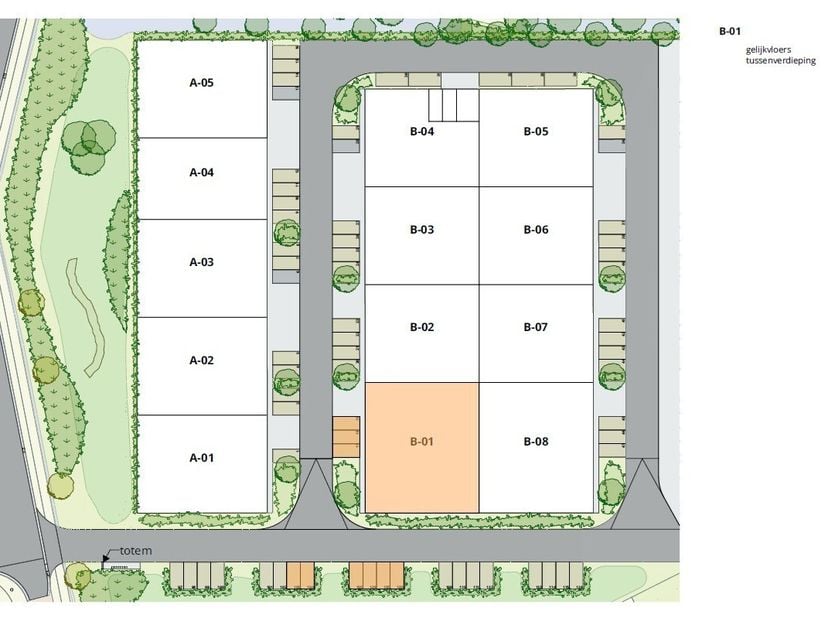 Nieuwbouw CASCO KMO Unit ca. 632m².<br />
De units met zicht op het kanaal zijn tevens voorzien van een kantoorvloer en grote raampartijen.  Ook in de