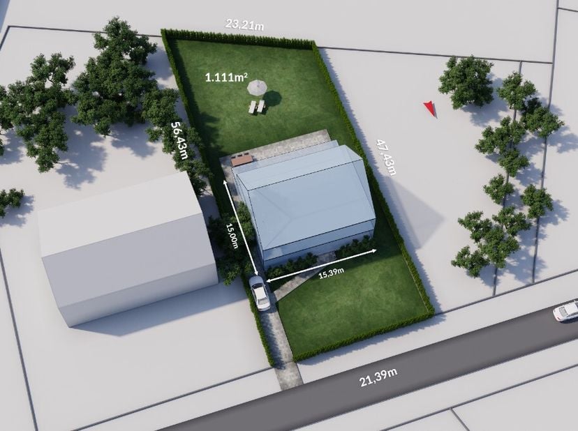 À vendre : terrain pour maison ouverte situé Grensstraat à Keerbergen, orientation sud et à proximité des commerces et du centre. Ce terrain offre une