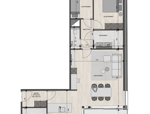                                         Appartement à vendre à Mechelen-aan-de-Maas, € 269.000
