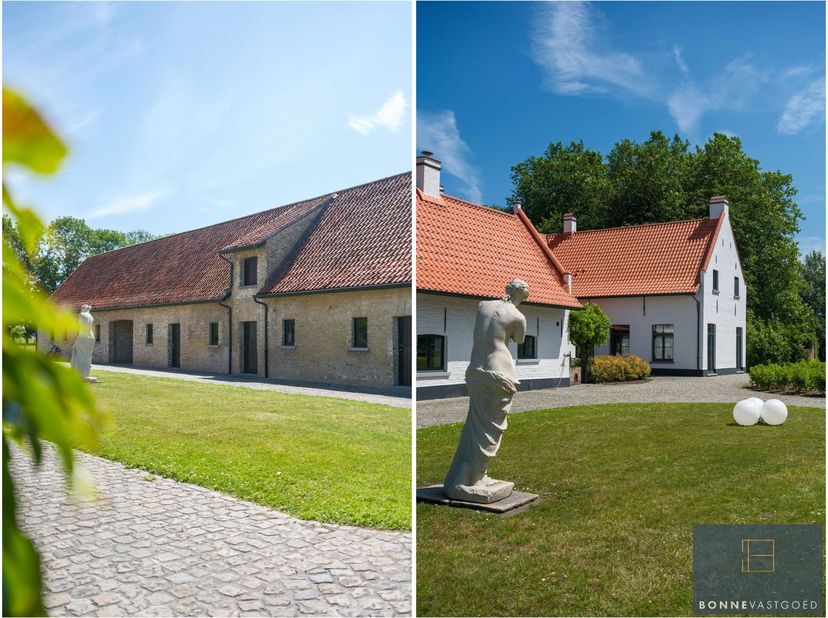 In een uitzonderlijk rustige en groene omgeving, midden in het open polderlandschap, bieden wij u deze prachtige en veelzijdige eigendom aan. Een zeld