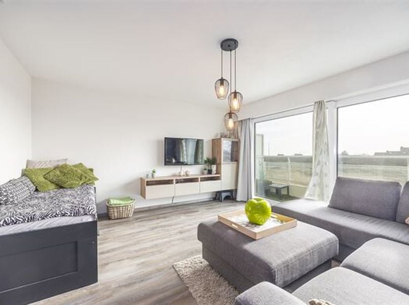 Studio spacieux, prêt à emménager et meublé avec goût, offrant une terrasse ensoleillée et une vue imprenable sur une zone dunaire protégée. Situé à l