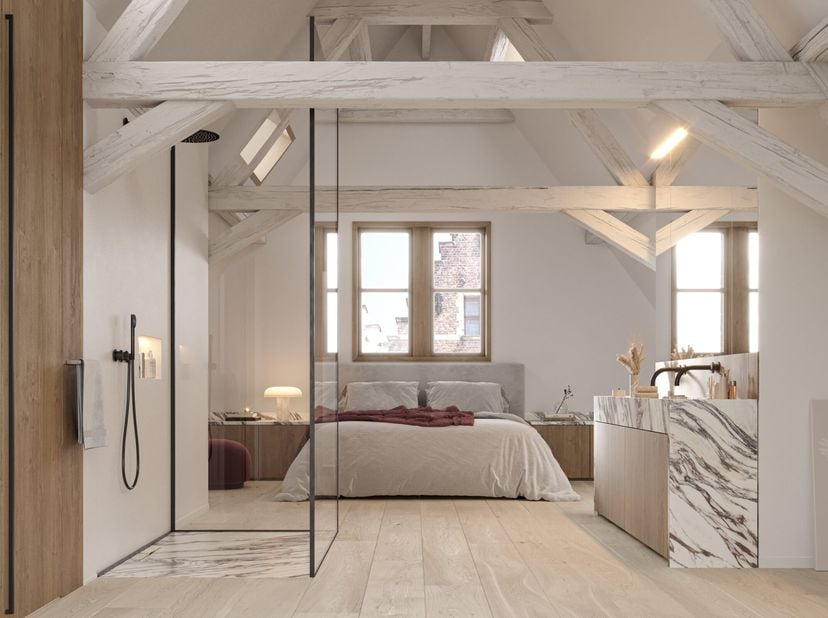 Ontdek deze exclusieve duplex binnen dit prestigieuze nieuwbouwproject in het hart van Brugge — een unieke woonbeleving voor wie ruimte, luxe en karak