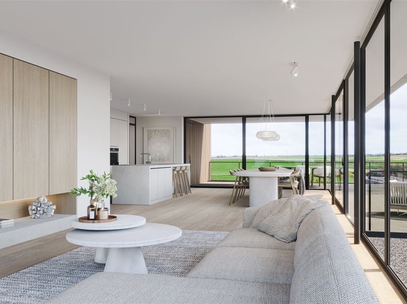 Penthouse met riant terras (33m²) en panoramisch uitzicht nabij centrum Riemst.<br />
Aankoop aan verlaagd BTW-tarief van 6%* (ipv 21%) mogelijk indie