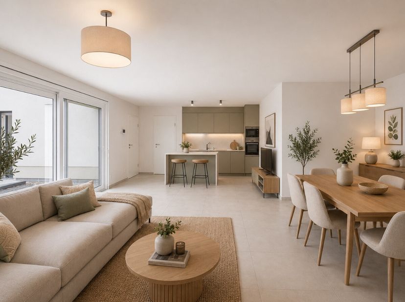 ERA B-LUX stelt u met plezier dit prachtige appartement van 102 m² met twee slaapkamers voor, ideaal gelegen in het centrum van Bastenaken. Het appart