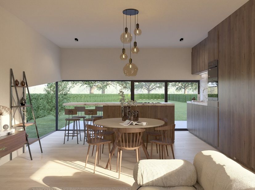 Vrijstaande nieuwbouwwoning onder 2% registratierecht<br />
<br />
Deze vrijstaande nieuwbouwwoning is gelegen op een zuidoostelijk georiënteerd perce