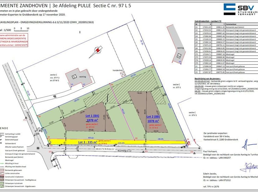Deze mooi gelegen bouwgrond voor open bebouwing werd afgebeeld op het verkavelingsplan als Lot 1 (zie foto's).<br />
Gelegen op de hoek van de Heidedr