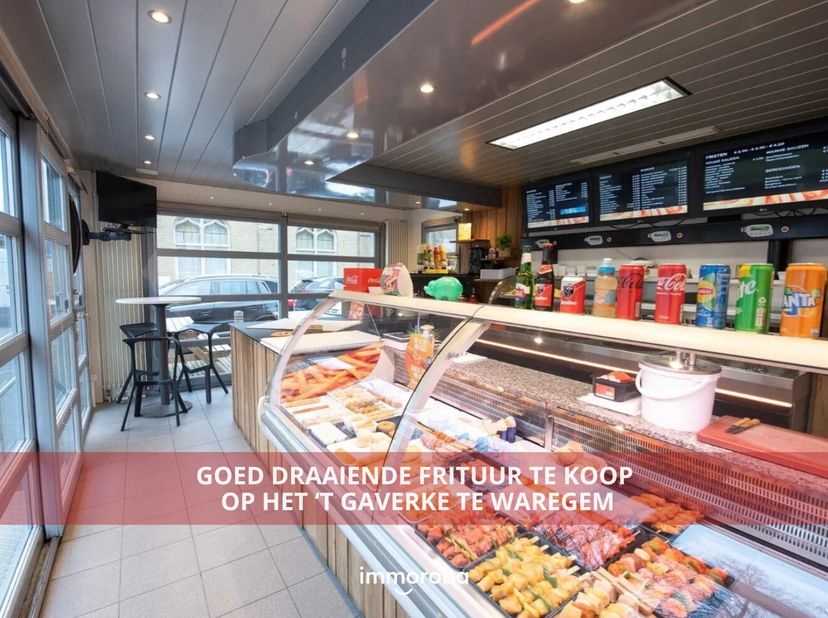 Een uitgelezen kans voor jonge ondernemers die de handen uit de mouwen willen steken. Deze compleet vernieuwde en uitgeruste frituur staat te koop (op