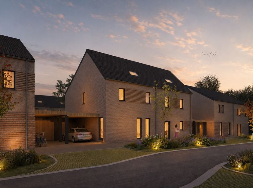 Deze energiezuinige woning met 3 slaapkamers combineert comfort, ruimte en een rustige ligging in een groene omgeving. De lichtrijke leefruimte met op