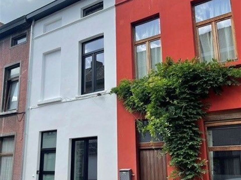 Maison mitoyenne tendance et agréable, entièrement rénovée, comprenant 2 chambres et un petit espace extérieur, située près du centre de Gand, à la li