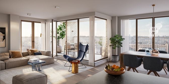 Appartement te koop in Avenue Henri Matisse 14-16 bus A1-00-1, 1140 Evere