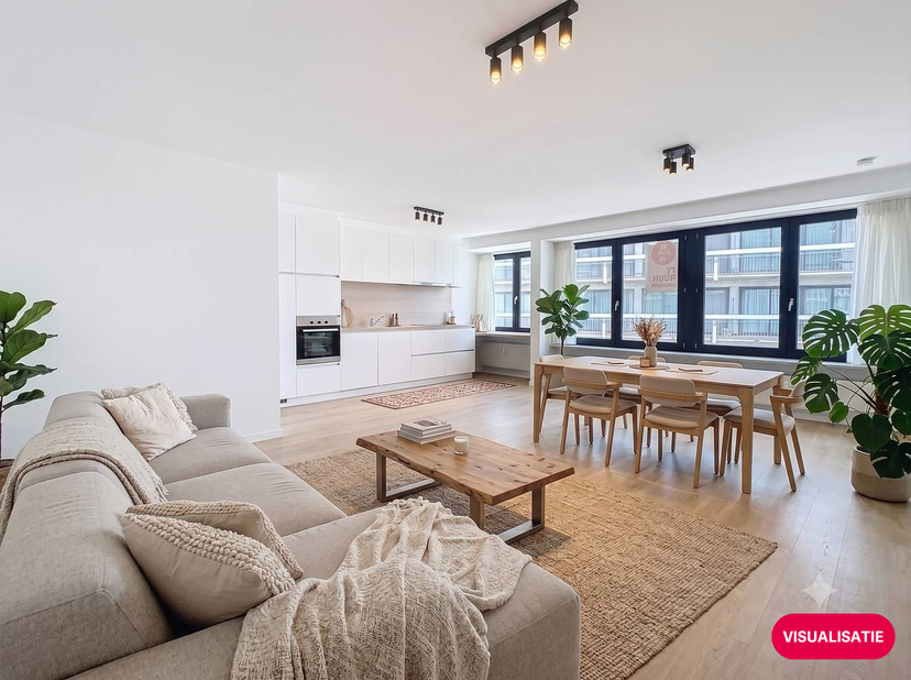 Gerenoveerd 2-slaapkamer appartement te huur in Oostende<br />
Dit lichtrijke en recent gerenoveerde 2-slaapkamer appartement is gelegen in een centra