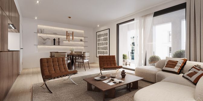 Appartement te koop in Rue de la Pépinière 20 bus B15, 1000 Brussel