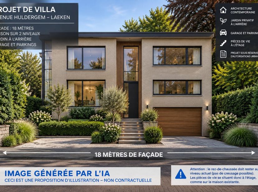 Grond te koop in Avenue Huldergem,
                    1020 Laken