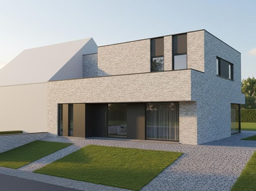 Nieuw te bouwen halfopen bebouwing te Ronse<br />
Voorbeeldwoning: Indeling volledig naar keuze.<br />
<br />
Onze woningen worden gebouwd met kwalita