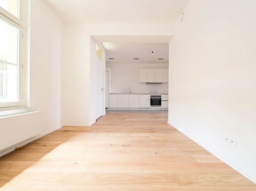 Il ne reste que quelques appartements de 3 et 4 chambres dans ce projet de rénovation de caractère, situé à côté du Docks Brussel, dans l’ancien famil