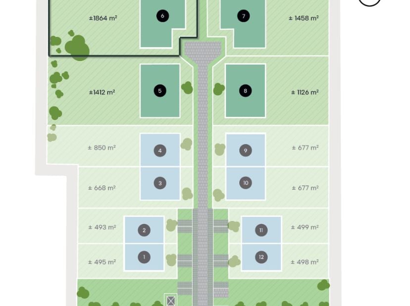 Dit uitzonderlijk ruim perceel voor villabouw op maat is maar liefst ± 1864 m² groot en geniet van een ideaal zuidwestgerichte tuin. Deze bouwgrond be