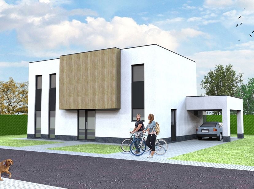 Nieuw te bouwen open bebouwing te Zeveneken<br />
Voorbeeldwoning: Indeling volledig naar keuze.<br />
<br />
Onze woningen worden gebouwd met kwalita