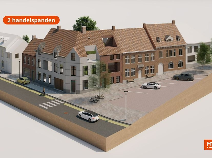 Welkom bij Residentie Becelaere<br />
<br />
<br />
Dit nieuwbouwproject op de markt van Beselare zal bestaan uit:<br />
▪︎ &amp;nbsp;2 handelspanden<br /