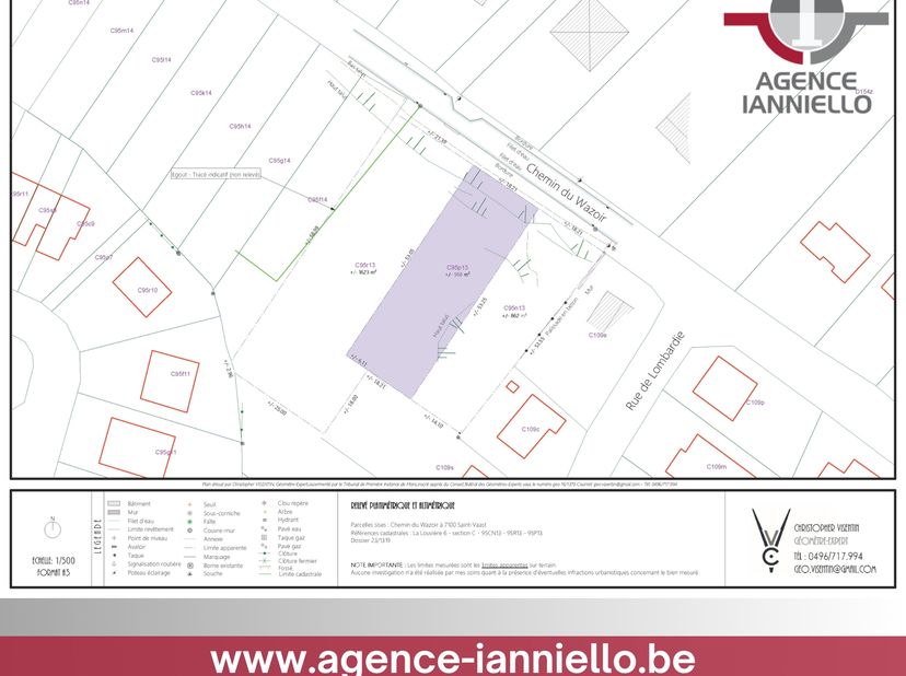 La Louvière - St Vaast. Vous êtes à la recherche d'un endroit exclusif pour y construire la maison de vos rêves ? Ne cherchez plus, nous vous présento
