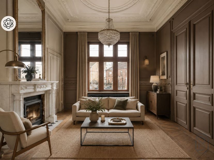 Imposante herenwoning met prachtige zuidgerichte tuin en uitzonderlijk potentieel, gelegen op een royaal perceel van 1.570 m². Deze karaktervolle woni