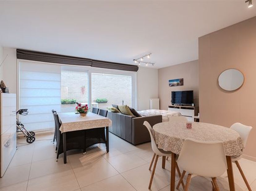 Élégant appartement d'une chambre dans un immeuble récent.<br />
<br />
# Agencement et espace<br />
<br />
L'appartement dispose d'un salon-chamb