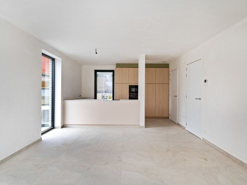 Gelijkvloers BEN-nieuwbouwappartement met 2 slaapkamers, terras en ondergrondse parking in Laakdal<br />
In een rustige, residentiële buurt pal in het