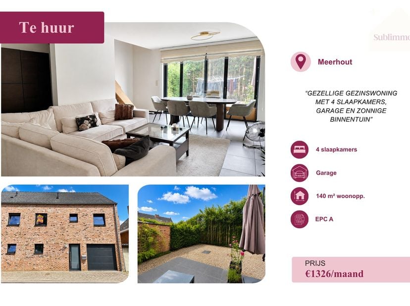 Maison à louer
                    à 2450 Meerhout
