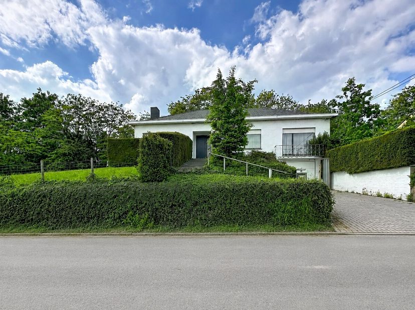 In een rustige en groene woonomgeving in het gegeerde Korbeek-Lo bevindt zich deze charmante en uitzonderlijk lichtrijke gelijkvloerse villa. De wonin