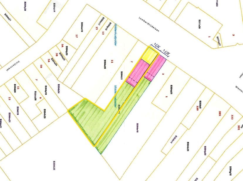 Langs de Lombardsijdelaan tussen Middelkerke en Nieuwpoort is dit perceel bouwgrond gelegen en wordt, onder voorbehoud van opsplitsing, aangeboden in