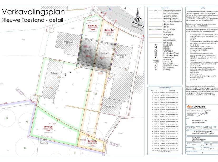 In de Beekstraat te Kerksken bevindt zich een mooi perceel bouwgrond voor een gesloten bebouwing. <br />
Met de eerste ca. 21 meter = breedte van 8m e