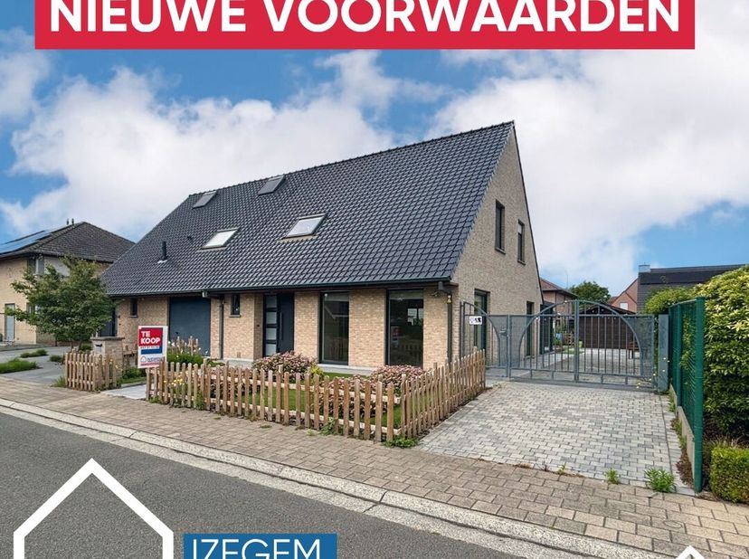 Deze mooie woning gelegen in een rustige wijk van Izegem biedt een ideale combinatie van comfort en ruimte. De woning staat op een perceel van 396 m²