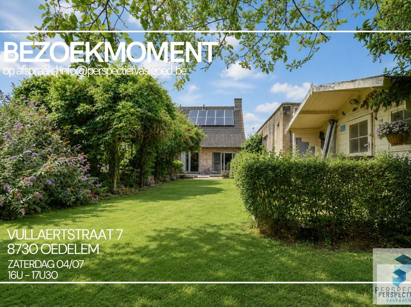 <br />
BEZOEKMOMENT ZATERDAG 04/07 VAN 16U TOT 17U30 |RICHTPRIJS - Ruime en energiezuinige 3 slpk woning met Zuid-West gerichte tuin in het centrum va