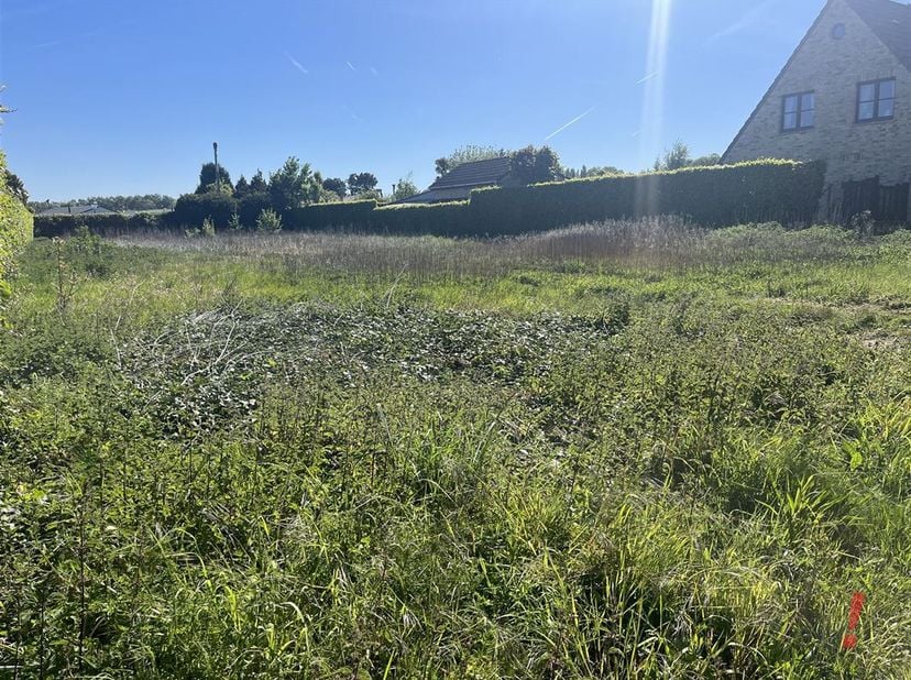 Belle parcelle rectangulaire de terrain à bâtir avec