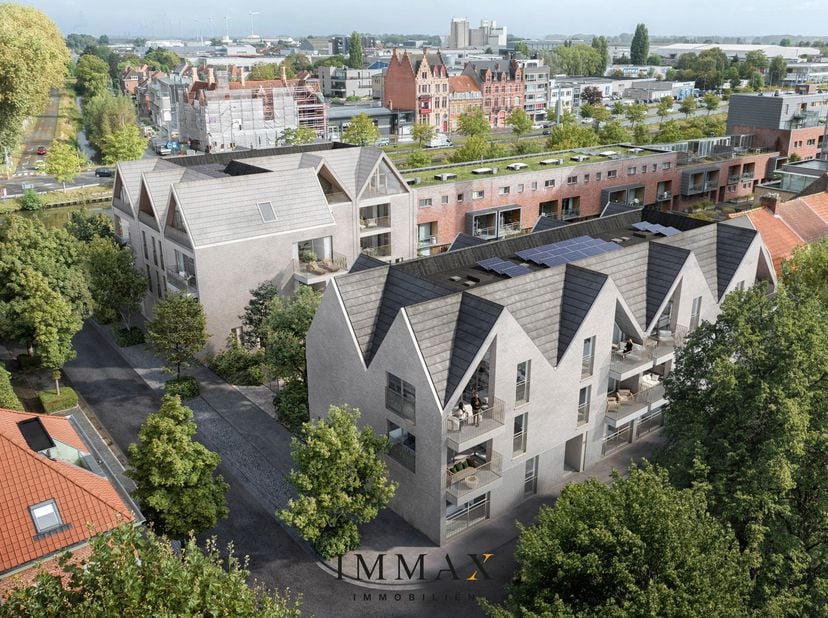 Le projet KAAI 30 est situé entre le Kolenkaai, la Veldmaarschalk Fochstraat et la Leopold II Laan et constitue la dernière partie du bloc immobilier