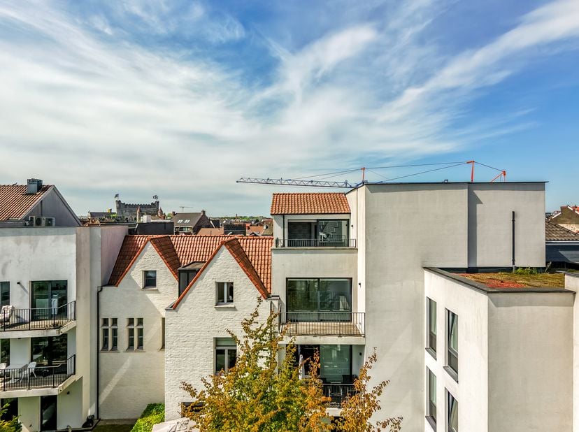 LIGGING<br />
Ontdek deze exclusieve eigendom gelegen in de prestigieuze residentie “Dulle Griet Garden”, waar stedelijke elegantie en groene serenite