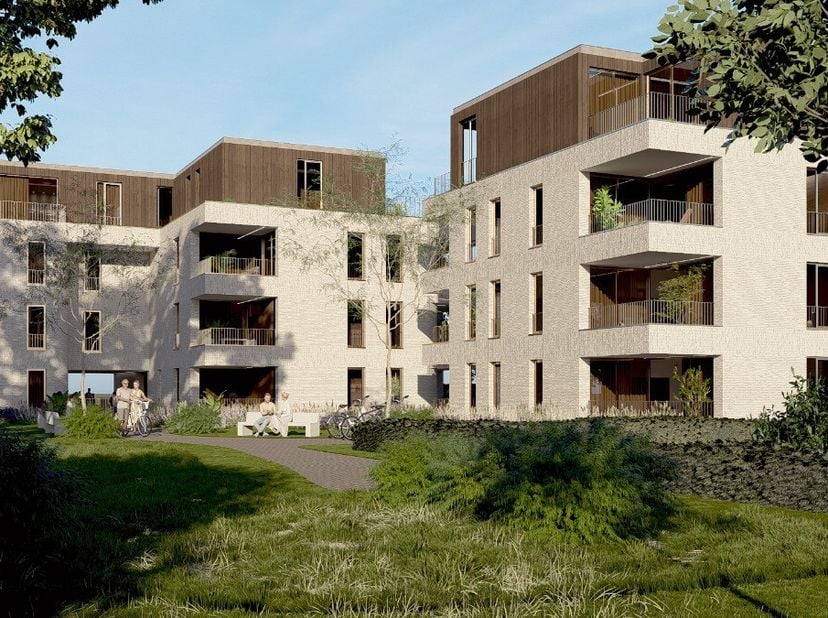 Prachtig nieuwbouwappartement met terras te huur in centrum Lommel:Residentie KerkpadIdeaal gelegen in het centrum van Lommel2 slaapkamersTerrasZeer e