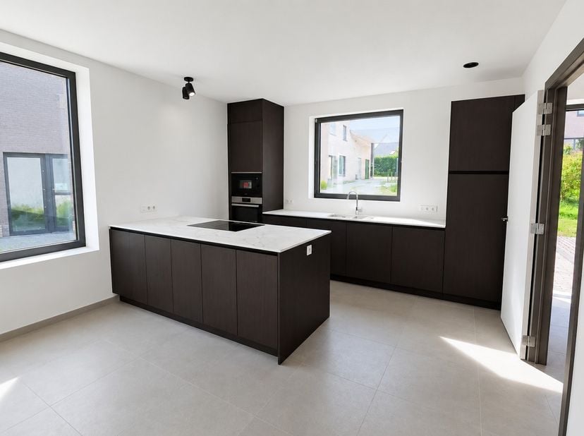 Welkom! Deze heel grote nieuwbouw woning ( 5.14) met 4 slaapkamers en 2 badkamers is gelegen in Herzele, midden in het groen.&amp;nbsp; Het maakt deel uit