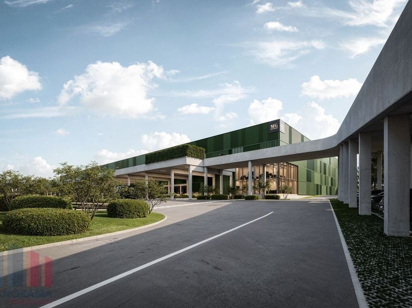 High-end duurzaam logistiek bedrijfsgebouw van&amp;nbsp;7.752 m², aangevuld met 351 m² kantoorruimte, die een optimale combinatie biedt van opslag-, produ